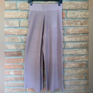 Wide-Leg Ribbed Knit Pants•NWT
